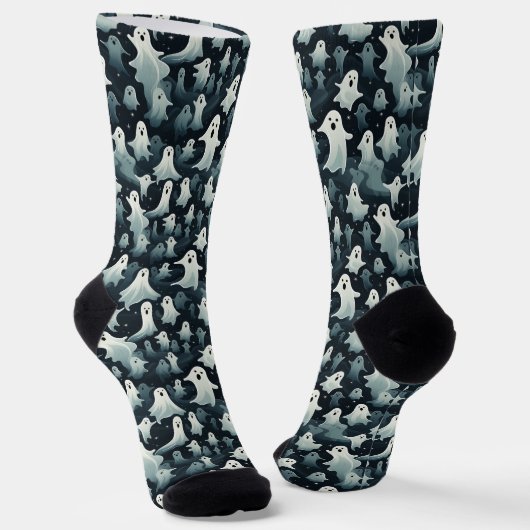 Chaussette Chaussettes d'Halloween Fantômes (Angulaire)