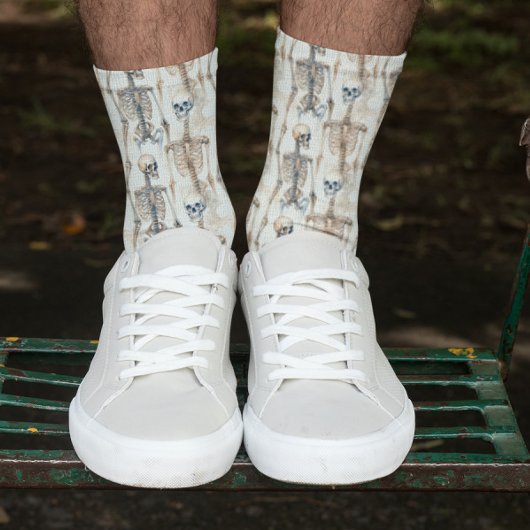 Chaussette Chaussettes d'Halloween Motifs de squelette