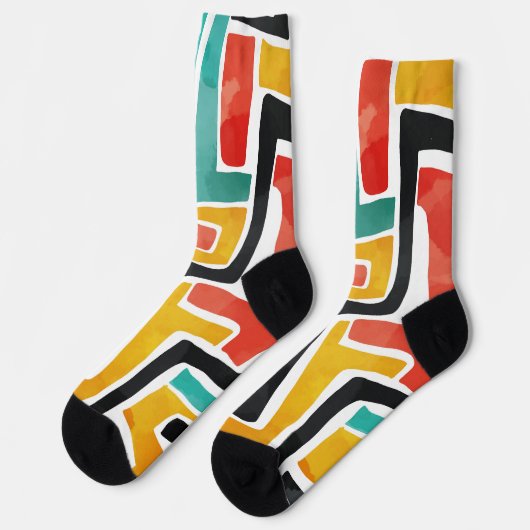 Chaussette Chaussettes d'impression motifs - Mode élégante et (Gauche)
