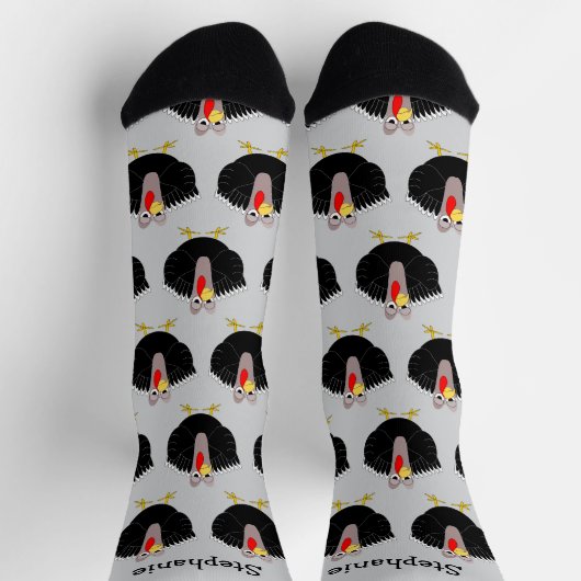 Chaussette Chaussettes Dinde Design (Haut)