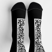 Chaussette Chaussettes d'informations d'analyse de code QR pe (Haut)