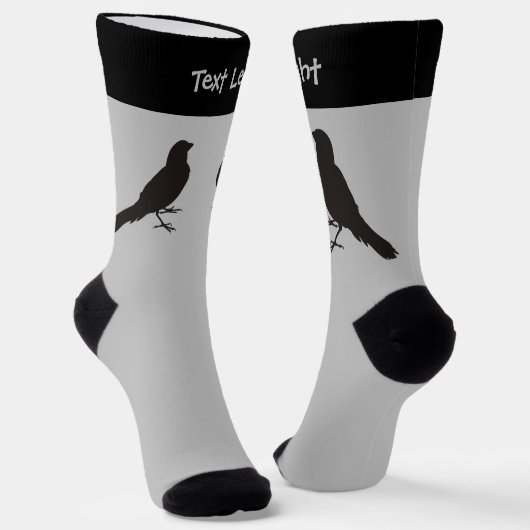 Chaussette Chaussettes d'oiseaux des Canaries debout (Angulaire)