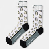 Chaussette Chaussettes d'oiseaux mignonnes Tufted Titsouris (Gauche)