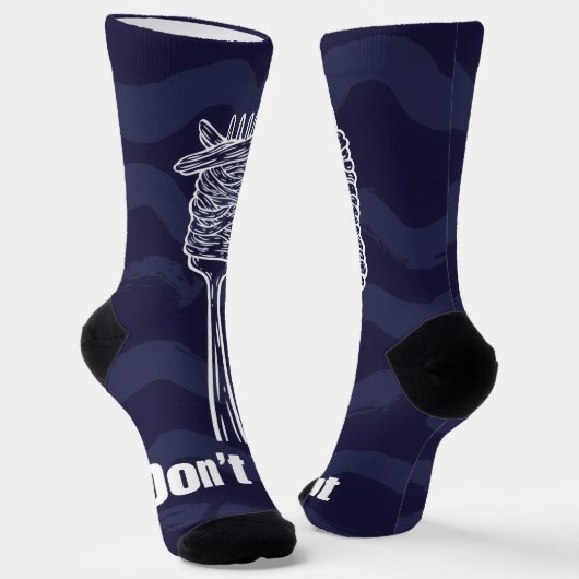 Chaussette Chaussettes - Don’t Cut – Humour spaghetti  (Angulaire)