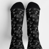 Chaussette Chaussettes Doodles Fleurs Sauvages (Haut)