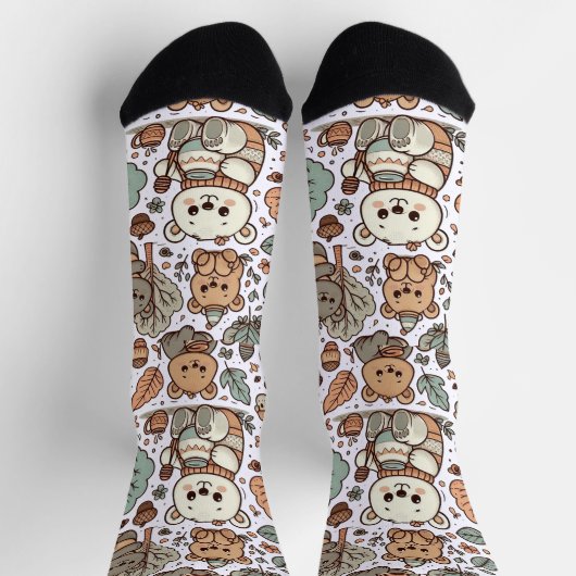 Chaussette Chaussettes douillettes À Ours - Conception de Vec (Haut)