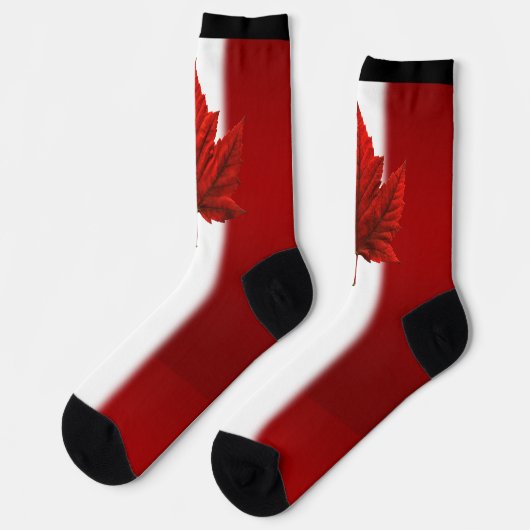 Chaussette Chaussettes Drapeau Canada Cadeaux de Canada Perso (Gauche)