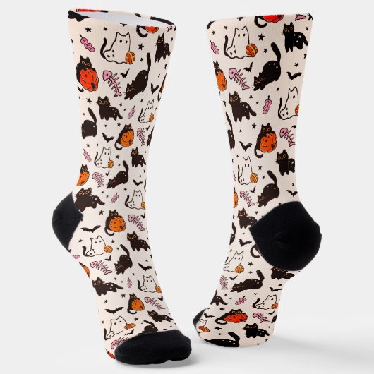 Chaussette Chaussettes drôle d'Halloween (Angulaire)