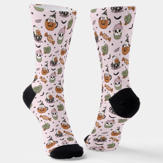 Chaussette Chaussettes drôle d'Halloween (Angulaire)