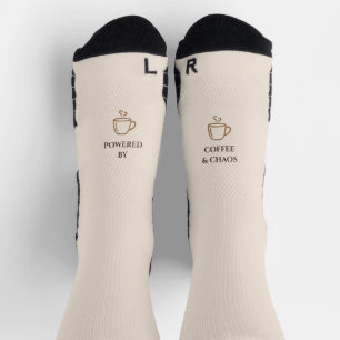 Chaussette Chaussettes drôles au café pour femmes Alimentée