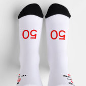 Chaussette Chaussettes Drôles Hommes 50 Ans (Haut)