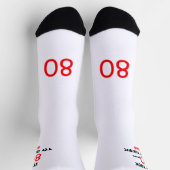 Chaussette Chaussettes drôles pour les 80 ans d'un homme (Haut)