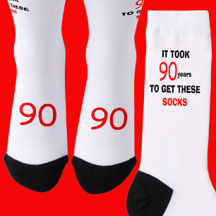 Chaussette Chaussettes Drôles pour les 90 Ans des Hommes