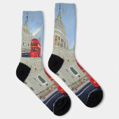 Chaussette Chaussettes du bus rouge de Londres (Droite)