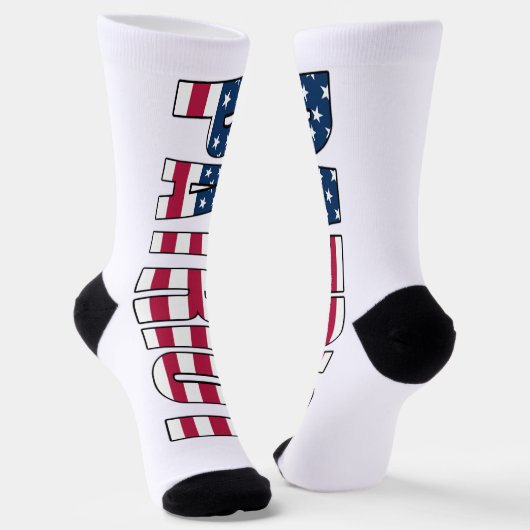 Chaussette Chaussettes du drapeau du patriote (Angulaire)