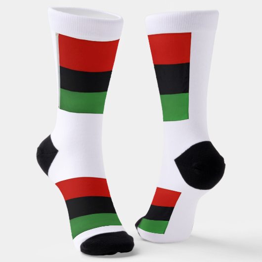 Chaussette Chaussettes du Drapeau Panafricain (Angulaire)