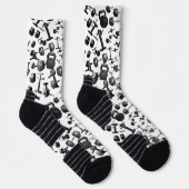 Chaussette Chaussettes Dumbbell Barbell (Droite)