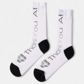 Chaussette Chaussettes durables "Merci AI" (Gauche)