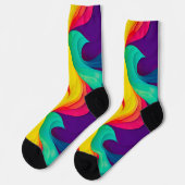 Chaussette Chaussettes durables Motif Rainbow Fun (Gauche)