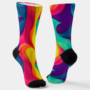 Chaussette Chaussettes durables Motif Rainbow Fun