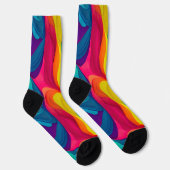 Chaussette Chaussettes durables Motif Rainbow Fun (Droite)