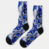 Chaussette Chaussettes durables pour femmes aux couleurs Bleu (Gauche)