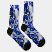 Chaussette Chaussettes durables pour femmes aux couleurs Bleu (Droite)