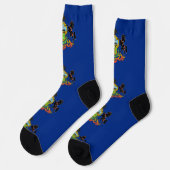 Chaussette Chaussettes durables pour femmes avec drapeau de P (Gauche)