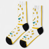 Chaussette Chaussettes durables pour femmes avec drapeau de R (Gauche)