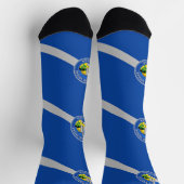 Chaussette Chaussettes durables pour femmes avec drapeau Las  (Haut)