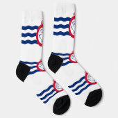 Chaussette Chaussettes durables pour femmes avec le drapeau d (Droite)