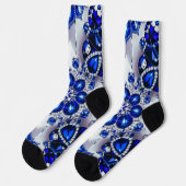 Chaussette Chaussettes durables pour hommes aux couleurs Bleu (Gauche)