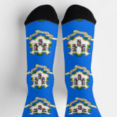 Chaussette Chaussettes durables pour hommes avec drapeau du C (Haut)