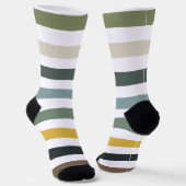 Chaussette Chaussettes durables rayées Echo Trails - Bleu/Ver (Angulaire)