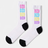 Chaussette Chaussettes DZD - Classic 80's Retro (Gauche)