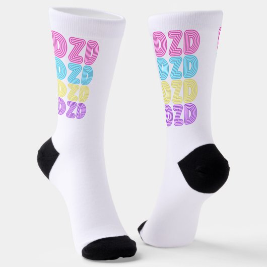 Chaussette Chaussettes DZD - Classic 80's Retro (Angulaire)