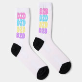 Chaussette Chaussettes DZD - Classic 80's Retro (Droite)