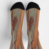 Chaussette Chaussettes Écorce d'Arbre Camo Vert (Haut)
