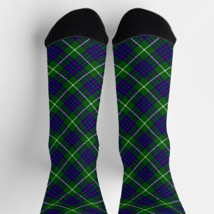 Chaussette Chaussettes écossaises bleu vert pour tartan MacIn