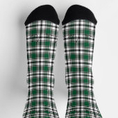 Chaussette Chaussettes écossaises vertes avec le nom HAMbWG (Haut)