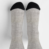 Chaussette Chaussettes élégantes à motif de toile de jute (Haut)
