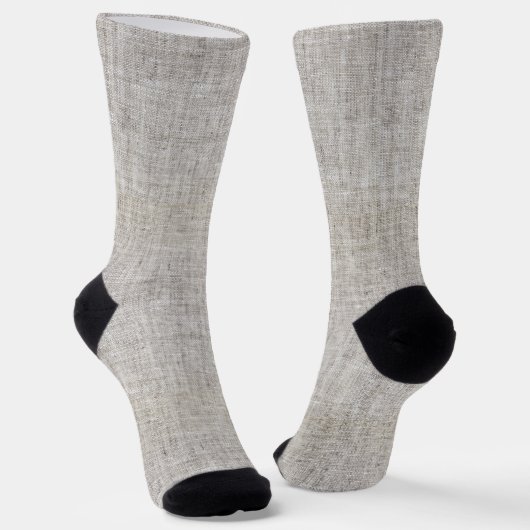 Chaussette Chaussettes élégantes à motif de toile de jute (Angulaire)