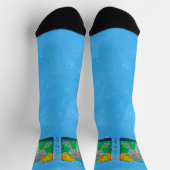 Chaussette Chaussettes éléphant et équipage d'oiseaux (Haut)