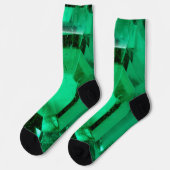 Chaussette Chaussettes émeraude pour la Saint-Patrick (Gauche)
