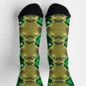 Chaussette Chaussettes Émeraude Verte Et Motif Diamant (Haut)