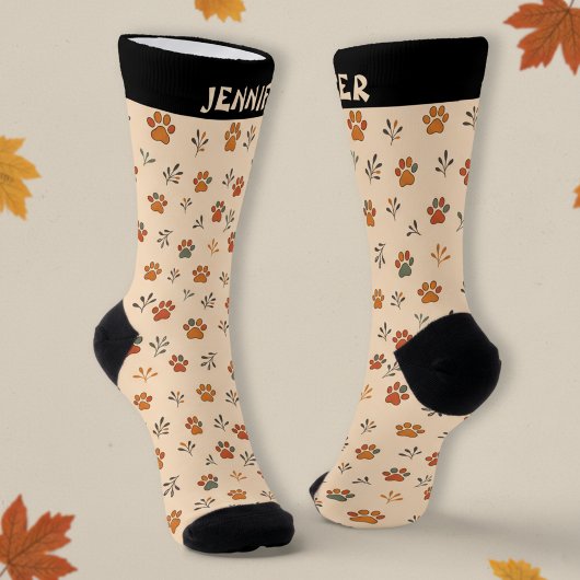 Chaussette Chaussettes Empreintes de pattes inspirées par l'a