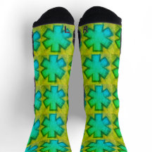 Chaussettes Ems jaunes et vertes "Star of Life"