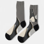 Chaussette Chaussettes en graphisme abstrait élégant (Gauche)
