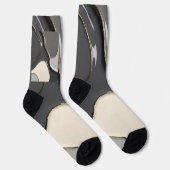 Chaussette Chaussettes en graphisme abstrait élégant (Droite)