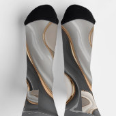 Chaussette Chaussettes en graphisme abstrait élégant (Haut)